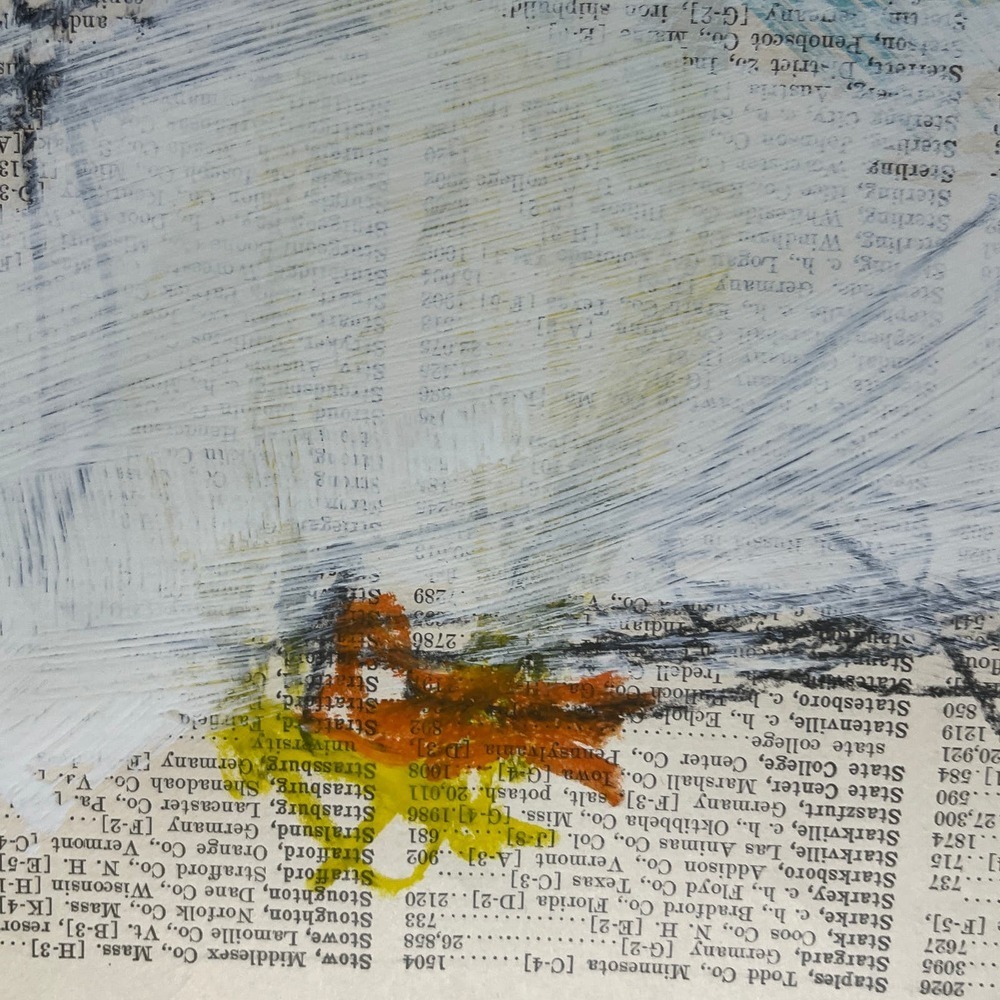 Original Mixed Media Abstract Art Painting 10x13.5” Wanderlust Series #28 - Picture 5 of 5